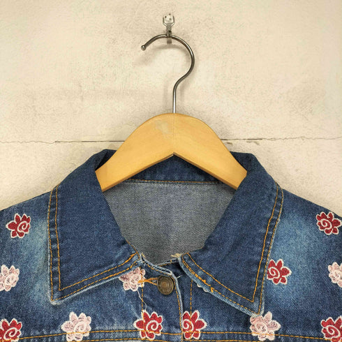 TTjeans 刺繍デニムトラッカージャケット レディース
