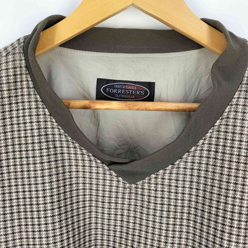 FORRESTERS ガンクラブチェックプルオーバー リバーシブル POLARTEC メンズ import:XL