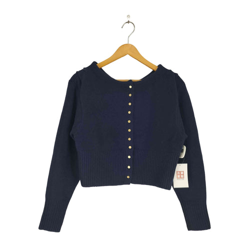 ミスティック mystic ショルダーギャザーボタンカーディガン レディース JPN:1