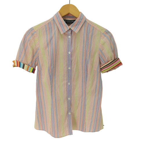 ポールスミスブラックレーベル Paul Smith BLACK LABEL ストライプ 半袖 シャツ レディース EUR:40