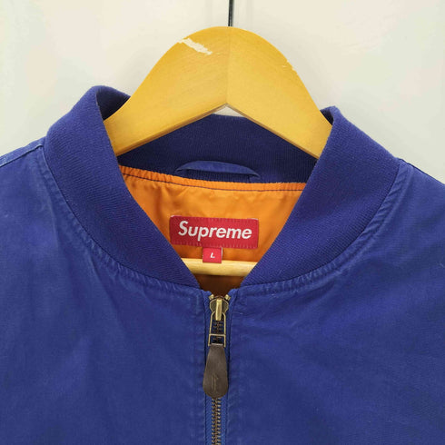 シュプリーム Supreme 青タグ コットン MA-1 フライト ジャケット メンズ import:L