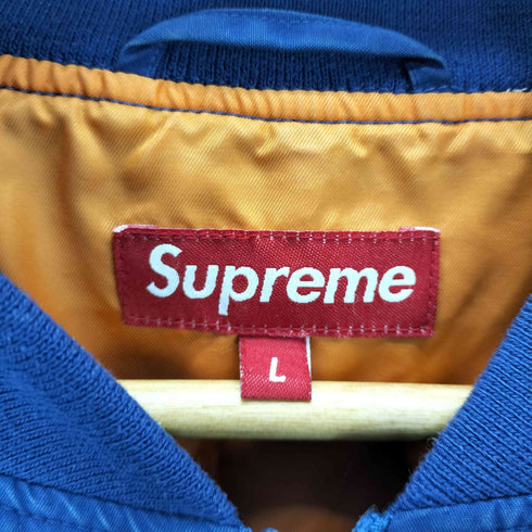 シュプリーム Supreme 青タグ コットン MA-1 フライト ジャケット メンズ import:L