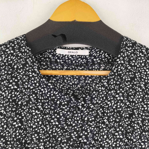 花柄切替 S/S ワンピース レディース