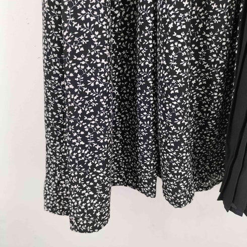 花柄切替 S/S ワンピース レディース