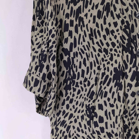 ザラ ZARA S/S 総柄シャツ レディース import:M