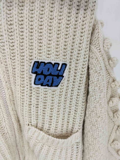 ホリデイ holiday 25AW WOOL PONPON ZIP-UP KNIT JACKET レディース ONE SIZE