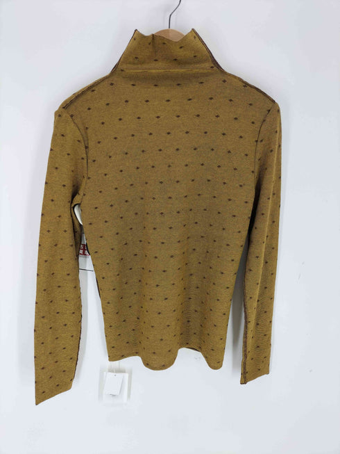 タン TAN 25AW OSTRICH PATTERN KNIT LACE-UP TOP レディース JPN:1