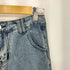 ダメージ加工 ストレートデニムパンツ レディース L