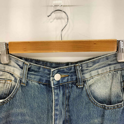 ウォッシュ加工 デニムパンツ レディース