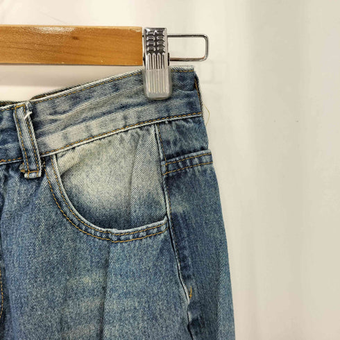 ウォッシュ加工 デニムパンツ レディース