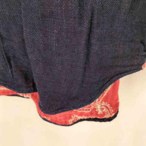 ウミ umii908 L/S 裏地総柄 コットン シャツ メンズ 3