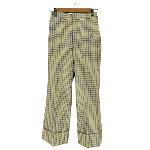 トーガプルラ TOGA PULLA Cotton linen canvas print pants レディース JPN:34