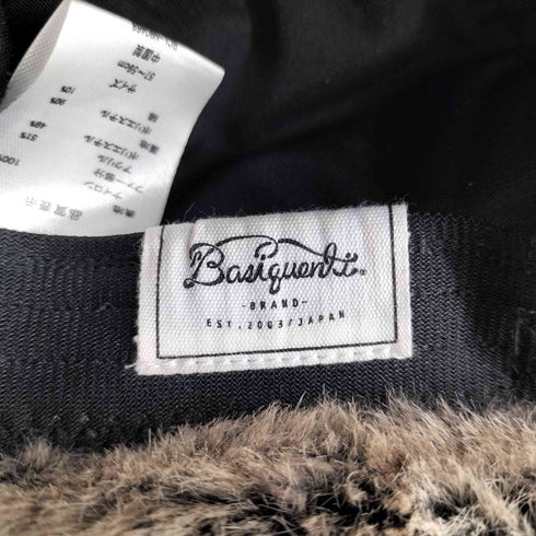 ベーシックエンティ BASIQUENTI Nylon Ripstop Flap Cap レディース 57~59cm