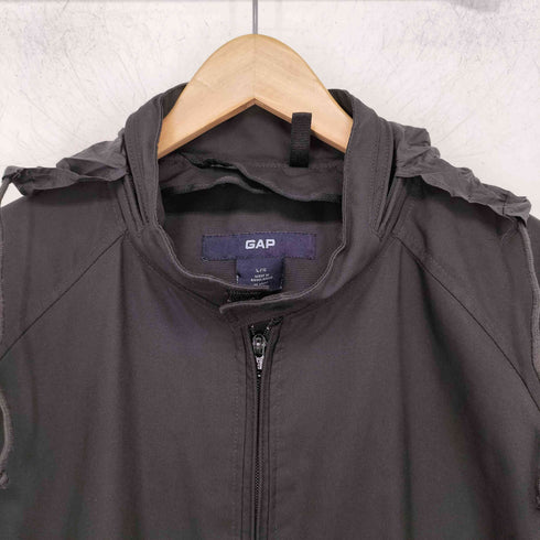 ギャップ Gap 00s フード付き ジップアップ ナイロンジャケット メンズ import:L
