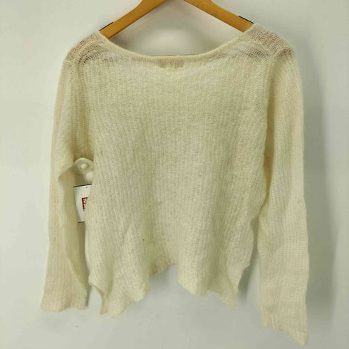 MOHAIR Blend モヘア ブレンド ローゲージ ニット レディース L