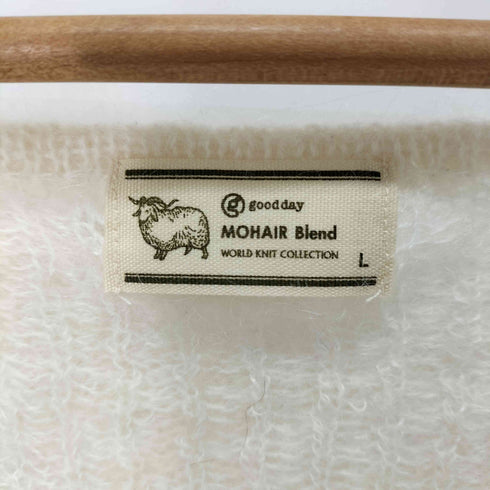 MOHAIR Blend モヘア ブレンド ローゲージ ニット レディース L