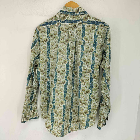 70s Fleetline Perma Press 襟芯 総柄 長袖シャツ メンズ import:L