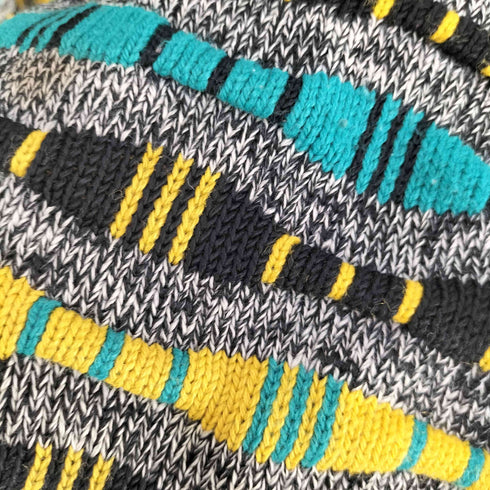 USA製 3Dニット 総柄 セーター メンズ import:L