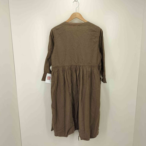 ブロカント Brocante リネン混 ギャザー ワンピース レディース 2