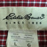 エディーバウアー Eddie Bauer 90s 白タグ モーリシャス製 ボタンダウン 長袖オーバーチェックシャツ メンズ import:L