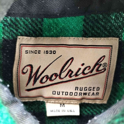 ウールリッチ WOOLRICH 90s USA製 バッファローチェック ネルシャツ メンズ JPN:M