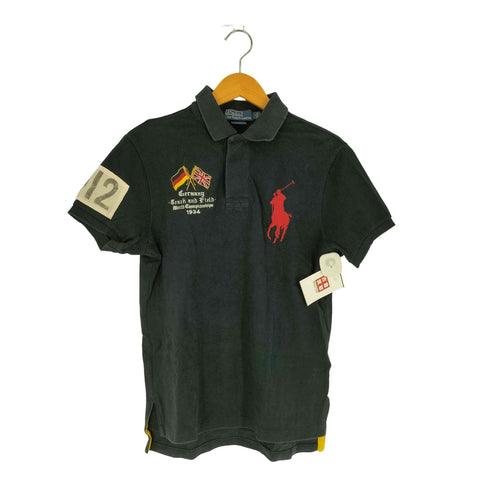 ポロバイラルフローレン Polo by RALPH LAUREN 90S CUSTOM FIT ビッグポニー刺繍 ナンバリング 鹿の子ポロシャツ メンズ import:M