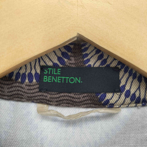 スティーレベネトン STILE BENETTON 総柄スタンドカラージャケット レディース JPN:42