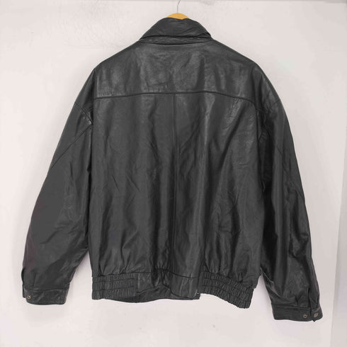 DEERSKIN チンベルト ジップアップ レザージャケット ブルゾン メンズ 2X