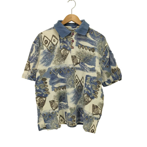 総柄ポロシャツ メンズ import:M