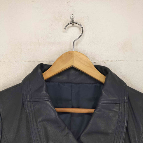 lamb leather ラムレザーダブルライダースジャケット レディース S