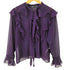 ザラ ZARA フリル シアー ブラウス レディース import:XS