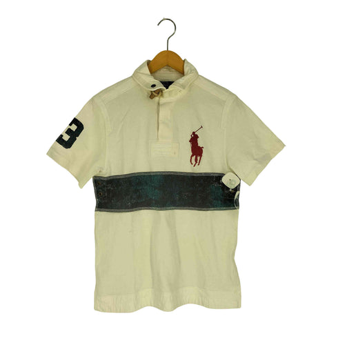 ポロバイラルフローレン Polo by RALPH LAUREN CUSTOM FIT ビッグポニー刺繍 フロントライン ポロシャツ メンズ import:M