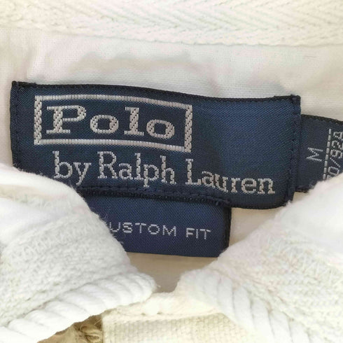 ポロバイラルフローレン Polo by RALPH LAUREN CUSTOM FIT ビッグポニー刺繍 フロントライン ポロシャツ メンズ import:M