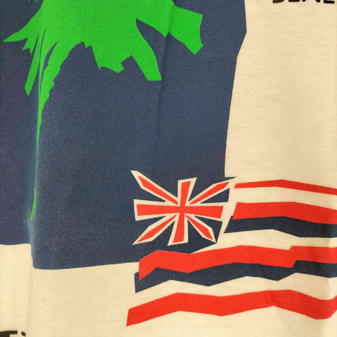 ユナイテッドカラーズオブベネトン UNITED COLORS OF BENETTON 90S USA製 シングルステッチ HAWAII プリント Tシャツ メンズ import:M