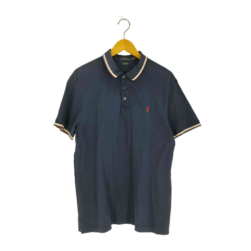 ポロラルフローレン POLO RALPH LAUREN CUSTOM FIT STRECH MESH スモールポニー刺繍 鹿の子ポロシャツ メンズ import:L