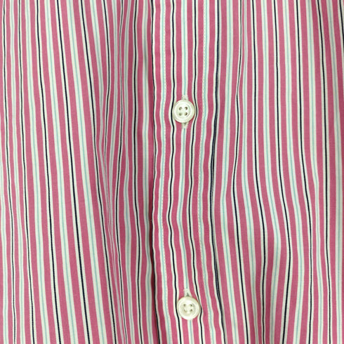 ラルフローレン RALPH LAUREN SLIM FIT ポニー刺繍 ストライプ レギュラーカラーシャツ レディース JPN:7号