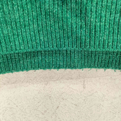 ザラ ZARA アーガイルジャカード ニットポロシャツ レディース import:S