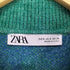 ザラ ZARA アーガイルジャカード ニットポロシャツ レディース import:S