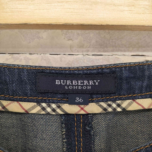 バーバリーロンドン BURBERRY LONDON フレアデニムスカート レディース 36