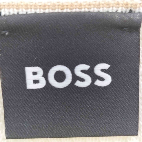 ヒューゴボス HUGO BOSS REGULAR-FIT KNIT POLO WITH STRUCTURE 畔編み ニット ポロ メンズ import:L