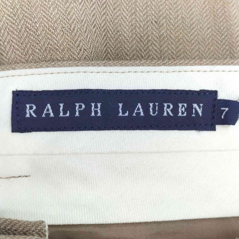 ラルフローレン RALPH LAUREN リネン混 スラックスパンツ レディース