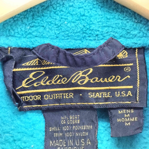 エディーバウアー Eddie Bauer 80-90s 黒タグ ナイロン切替フリースジャケット メンズ import:M