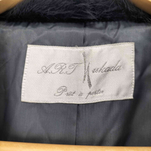 A.R.T. Tukada pure cashmere カシミヤ100 襟ファー比翼ロングコート レディース