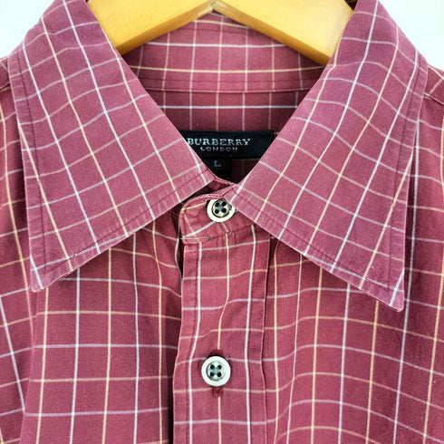 バーバリーロンドン BURBERRY LONDON グラフチェック 肩ポケ L/S シャツ メンズ import:L