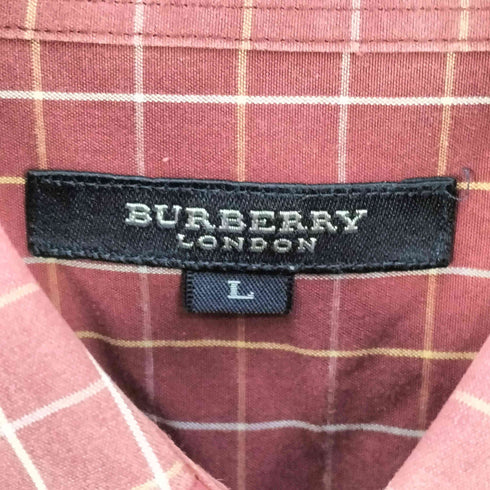バーバリーロンドン BURBERRY LONDON グラフチェック 肩ポケ L/S シャツ メンズ import:L