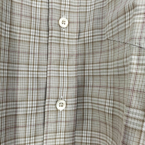 バーバリーロンドン BURBERRY LONDON オーバーチェック 肩ポケ レギュラーカラーシャツ メンズ import:L