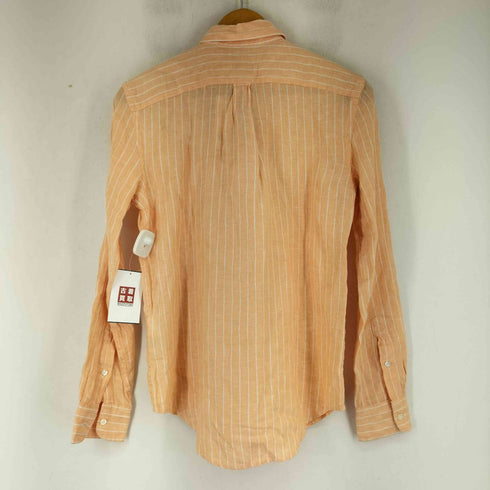 ポロラルフローレン POLO RALPH LAUREN スモールポニー刺繍 ストライプ L/S リネンシャツ メンズ JPN:XS