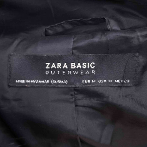 ザラ ZARA ファー付きフード ジップポケット ジャケット レディース import:M