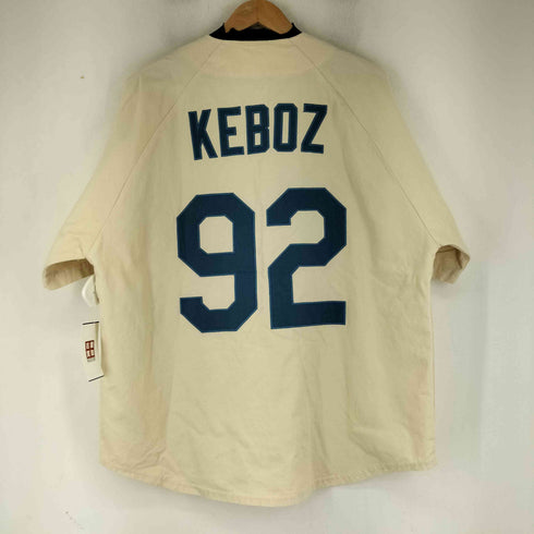 ケボズ KEboz ロゴ刺繍 ベースボールシャツ メンズ JPN:M