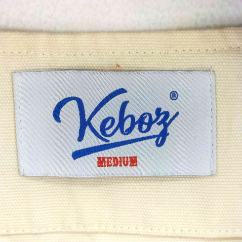 ケボズ KEboz ロゴ刺繍 ベースボールシャツ メンズ JPN:M